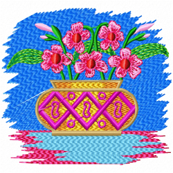Flowers Embroidery Design 3